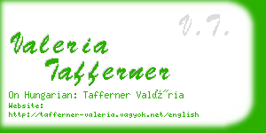 valeria tafferner business card